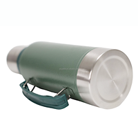 Thermos à double paroi en acier inoxydable 304 de 1 L et 1,3 L, écologique, pour yerba maté et café, maintien thermique de 24 à 36 heures, sans BPA, pour le camping