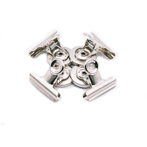 Pinces <span class=keywords><strong>Bulldog</strong></span> Métalliques Grandes en Gros, Pinces à Documents Argentées, Aimants de Réfrigérateur pour Photos, Documents et Clips de Cuisine - Product Image 3