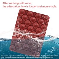 Support de téléphone à ventouse personnalisé OEM avec motif imprimé, impression intégrale, design sans couture, impression inversée, support de téléphone transparent