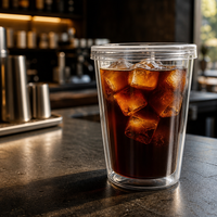 Gobelets en plastique avec couvercle et paille, personnalisables, vente en gros, pour bubble tea