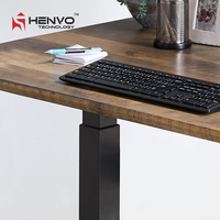 Bureau debout réglable en acier |   Bureau commercial ergonomique à hauteur réglable |   Bureau assis-debout moderne avec grand espace de travail, garantie 5 ans