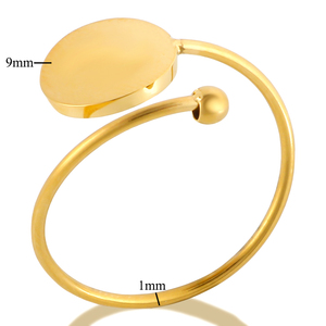 Anillo de acero inoxidable para mujer, joyería de <span class=keywords><strong>18K</strong></span> VVplated chapado, venta al por mayor - Product Image 1