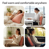 Coussin de siège chauffant électrique 7V batterie USB graphène ignifuge matelassé amovible lavable charge magnétique pour avion