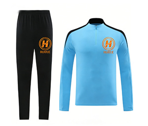 Ensemble de survêtement sportif bleu pour homme avec logo personnalisé, haute qualité, collection 2026 - Product Image 1