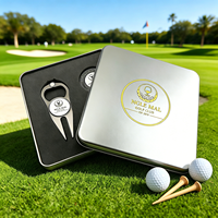 Kit Cadeau de Golf Personnalisable ODM Disponible – Marqueur de Balle en Gros, Outil de Réparation de Divots, Jeton de Poker de Golf Sportif