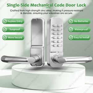 Cerradura Mecánica de Seguridad Moderna sin Llave con Combinación de Código, Manija de Puerta con Teclado de 12 Dígitos de Alta Seguridad - Product Image 2