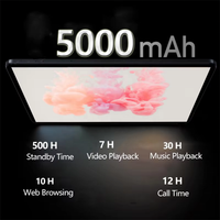 Tablet Negra de 10 Pulgadas Octa Core de Fábrica para Negocios, 512 GB, Google WiFi, Entretenimiento, Educación, Niños, 5G, Android, 4G, SIM, Juegos, con Funda