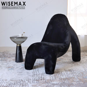 WISEMAX – meuble créatif en forme de singe, confortable, pour <span class=keywords><strong>la</strong></span> maison, petit canapé, chaise de salon en tissu - Product Image 1