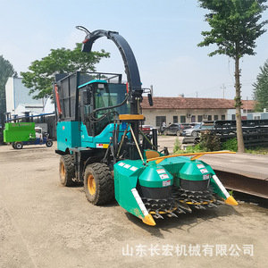 Multifunctional Combine <b>Harvester</b> For <b>Corn</b> Wheat Harvesting With Gear Drive Green Color - Product Image 1