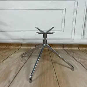 Manufacturer Wholesale Aluminum alloy four star polished chair legs base for sales