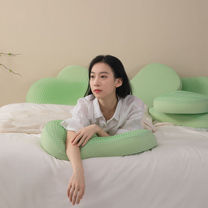 100% mềm bông mèo giường gối với TPE tổ ong bao gồm bộ nhớ bọt bụng hình dạng cho cổ hỗ trợ trên bán - Product Image 6