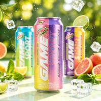 Boisson sportive isotonique pétillante certifiée HALAL, enrichie en vitamine B et électrolytes, en conserve, personnalisable OEM, marque privée