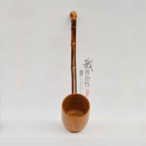 Bamboo Tea Spoon With Handle Coffee Brown Less Than 50Ml Eco Friendly For Tea Ceremony - Product Image 1
