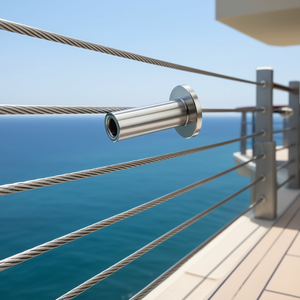 Manchons de câble en acier inoxydable de qualité marine T316, 1/8 po, pour câble métallique, balustrade, garde-corps, bricolage - Product Image 2