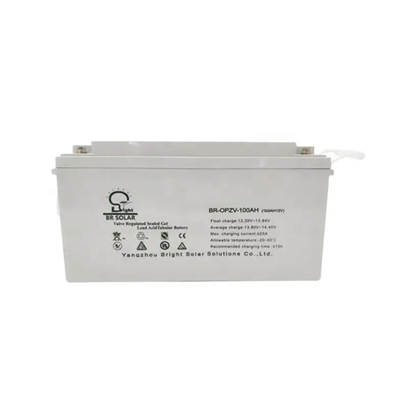 מחזור עמוק סולארית br סוללה עופרת חומצה 12v 100ah 200ah סוללת ג 'ל 200ah סוללה סולארית למערכת חשמל סולארית