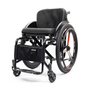 Fauteuil roulant manuel pliant léger avec tube en acier épaissi et fonction toilette pour personnes âgées – Équipement de réadaptation transfrontalier - Product Image 3