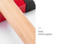 Support de Pompes en Bois en H pour Poitrine, Équipement de Musculation à Domicile, Barres Parallèles pour Exercice et Équilibre