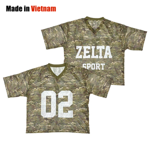 Mayorista Retro Fútbol Americano Jerseys Ropa de Calle de Secado Rápido Impreso Corto Personalizado Cosido Fútbol Jerseys - Product Image 1