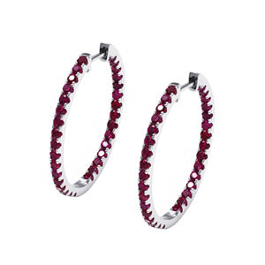 Pendientes de Aro de Moissanita con Corte Brillante Redondo, Estilo Clásico, Elegante y Minimalista, Chapados en Plata y Oro de Tianyu Gems. - Product Image 3