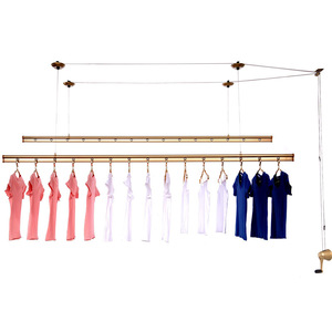 TXL627 Giá Phơi Đồ Nâng Tay Bán Chạy Giá Phơi Đồ Thủ Công Gia Dụng Cho Ban Công Hai Thanh Giá Phơi Quần Áo Đa Năng - Product Image 1