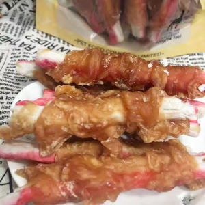 Bâtonnet de crabe personnalisé OEM ODM haute qualité, riche en protéines et faible en gras, ficelle avec des collations sèches pour animaux de compagnie de poulet, friandises, nourriture pour chien - Product Image 2