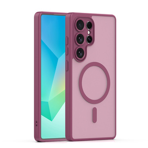 Cover S25U Traslucida Opaca Colorata Stile Semplice Custodia Magnetica per Telefono <span class=keywords><strong>Samsung</strong></span> Galaxy S25 Ultra S26 Plus - Product Image 5