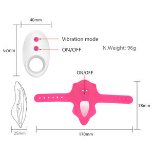 AITE mainan seks 10 Kecepatan pakaian dalam silikon celana dalam bergetar kupu-kupu pengendali jarak jauh nirkabel Vagina klitoris <span class=keywords><strong>Vibrator</strong></span> untuk wanita - Product Image 4
