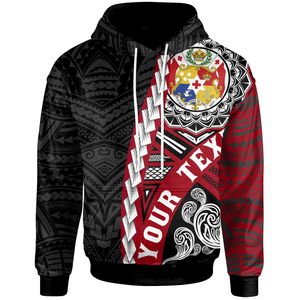 Sudadera con capucha personalizada Kolisi Tonga Atele Old Boys, estampado de Leones rojos, estilo largo de invierno con cremallera, poliéster antiarrugas 100% - Product Image 5