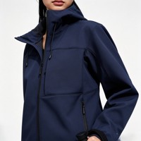 Manteau d'hiver à capuche unisexe en tissu rigide, intérieur en polaire pelucheux, coupe-vent et hydrofuge, coque extérieure durable pour les aventures en camping