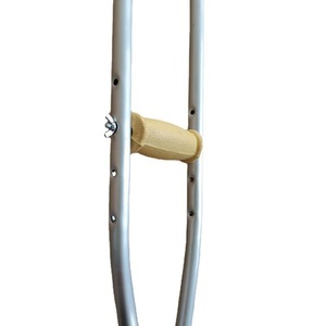 Muletas Ajustables de Acero Inoxidable Amarillas para Personas Mayores, Ayuda para Caminar y Rehabilitación de Fracturas - Product Image 4