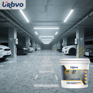 Vernice per Pavimenti in Sabbia Colorata Epossidica 100% Solida ad Alta Durezza Resistente all'Usura Applicazione Semplice a Pennello Vernice Autolivellante Effetto Marmo - Product Image 1