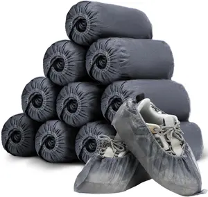 Couvre-chaussures jetables Couvre-bottes extensibles non tissés Couvre-chaussures étanches et durables antidérapants Convient aux bottes de taille 4-12 - Product Image 1