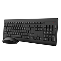 Clavier d'ordinateur silencieux à faible consommation d'énergie, 104 touches, 2,4 G, clavier et souris sans fil multimédia pour le bureau