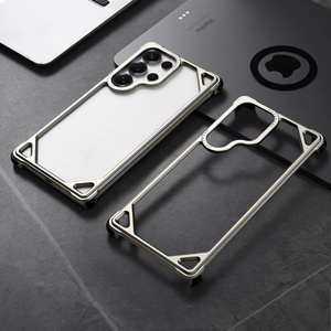 เคสโทรศัพท์กันกระแทกขอบอะลูมิเนียมคุณภาพสูงสำหรับ <span class=keywords><strong>Samsung</strong></span> S26 S25 Ultra พร้อมฝาครอบซิลิโคนนุ่มป้องกันมุมทั้งสี่ - Product Image 2