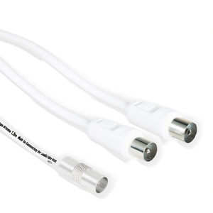 Câble d'antenne avec adaptateur 75 Db blanc 1,5m 00205295 - Product Image 2