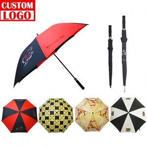 30 Inch Large <b>Windproof</b> Logo Printing <b>Umbrella</b> Printed Branded Double Layer Straight <b>Umbrella</b> - Product Image 1