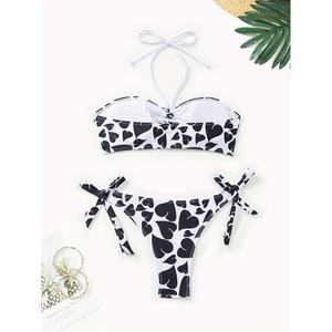 Traje de Baño OUTPACE para Mujer, con Sujetador Push-Up y Braguita Brasileña, en Nailon y Spandex, Tallas Completas y Grandes, en Oferta - Product Image 2