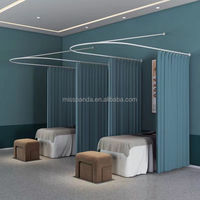 Yicheng salon de beauté diviseur de rideau salon tringle à rideau rideau d'isolement de salon avec tringle