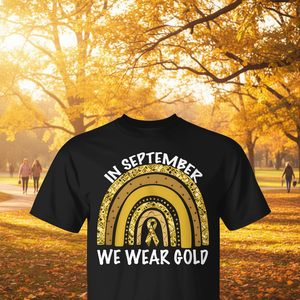 En septiembre usamos camisetas doradas de concienciación sobre el cáncer infantil - Product Image 3