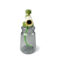 PROWORKZ Lance à mousse transparente grise manuelle de qualité supérieure, canon à mousse de neige personnalisé, pulvérisateur de savon pour lavage de voiture, 1L, PP et acier inoxydable