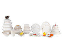 8.75 pouces rond jetable vaisselle canne à sucre bagasse pâte papier fête assiette compostable 100% assiettes biodégradables