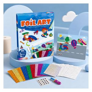 Kit d'autocollants en feuille pour le transport, cartes de scènes de véhicules brillantes, projet de dessin éducatif, jouet de voyage pour enfants - Product Image 6