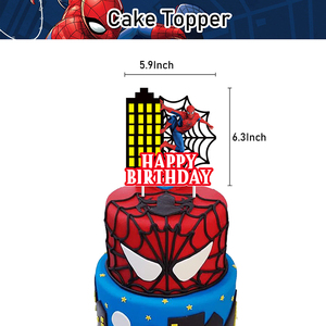 Dibujos animados Cool <span class=keywords><strong>Marvel</strong></span> Spider Man tema fiesta de <span class=keywords><strong>cumpleaños</strong></span> decoración con globo Banner conjuntos para niños niño fiesta decoraciones suministros - Product Image 2