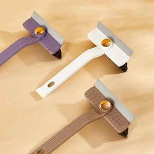 4 en 1 360 °   <span class=keywords><strong>Brosse</strong></span> de nettoyage multi-usages à poils durs rotatifs avec grattoir à clip pour les sols de salle de bain et de cuisine - Product Image 3