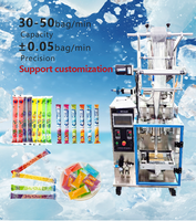 Machine d'emballage verticale haute vitesse à ligne unique pour bâtonnets de sucettes glacées, jus, liquides, huile de moutarde, pâtes à salade, gelée et sachets