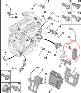 Unité de commande de redémarrage du moteur Module de redémarrage d'arrêt OE 9807709080 9828207680 pour <span class=keywords><strong>Peugeot</strong></span> <span class=keywords><strong>208</strong></span> 508 2008 3008 Citroen C3 C4 DS - Product Image 2