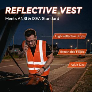 Kit <span class=keywords><strong>d</strong></span>'<span class=keywords><strong>urgence</strong></span> routier : Lampe torche manuelle, marteau brise-vitre et essentiels de premiers secours pour voitures et camions - Product Image 6