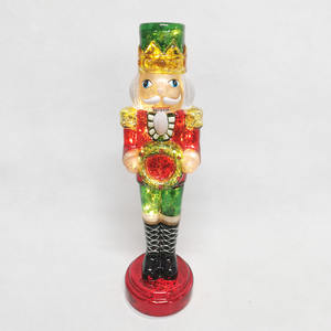 Figurines de <span class=keywords><strong>Casse</strong></span>-Noisettes en Verre Lumineuses à LED, Décorations de Noël pour l'Intérieur, Cadeaux en Verre, Ornements, Produits à Vendre - Product Image 3