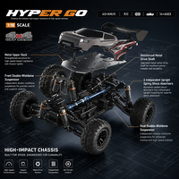Voiture RC 4x4 haute vitesse 1:18 2,4 GHz, Monster Truck tout-terrain télécommandé entièrement proportionnel, Buggy avec barre anti-roulis, câble USB YH18002