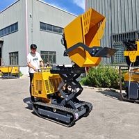 Mini-dumper tout-terrain 1 tonne pour le transport en ferme et en verger